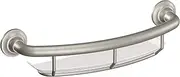Moen R2356DBN Home Care 16 Inch Grab Bar with Shelf, Brushed Nickel