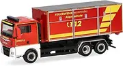 Herpa Truck Model Man TGX XL Euro6C Changeloader Fire Brigade Wuppertal (North Rhine-Westphalia/Wuppertal), Utility Car, Model Vehicle, Miniature in Scale 1:87, Collectible, Made in Germany, Plastic
