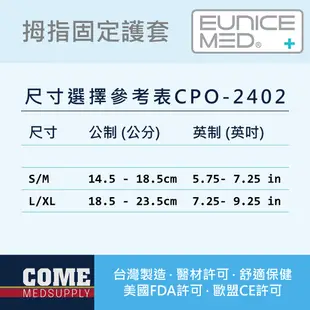 【EuniceMed】拇指固定護套(CPO-2402)(媽媽手 鋁製固定條 手腕 腕關節 大拇指保護)