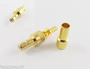 50x SMB Male Plug sraight Window Crimp for RG174 RG316 LMR100 Cable RF Connector