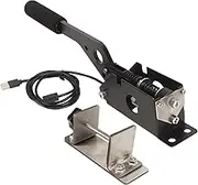 64 Bit USB SIM Handbrake for PC Racing Games - Compatible With Logi G27 G29 G920 G923 T500 T300 - Simulation Manual Brake With Handle Grip, Cable, and Clamp