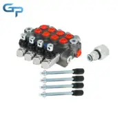 11GPM 4 Spool Hydraulic Directional Control Valve BSPP With Conversion Plug