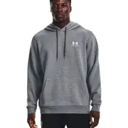 Mens Under Armour Icon Essential Fleece Pitch Gray/ White Hoodie