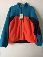 Nike ACG 2 tone Orange & blue reversible zip-up fleece size M $355 MSRP