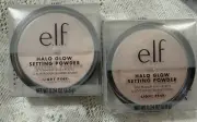 2 pack e.l.f. Halo Glow Setting Powder 83393 LIGHT PINK 0.24 oz FULL SIZE NIB