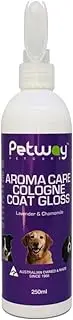 [PETWAY] Petcare Dog Cologne Spray for Dogs and Puppies, Long Lasting, Lavender & Chamomile Aroma Care Coat Gloss Deodorising and Grooming Spray, Natural Cologne for Grooming Our Pets, 250 ml
