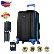 Lightweight 22-Inch Expandable Rolling Carry-On Suitcase with Laptop Compartment