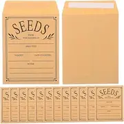 ERINGOGO 100pcs Small Resealable Envelopes for Storage Lightweight Paper Coin Envelopes with Blank Surface for DIY Labeling for Gardeners and Small Item Collection