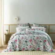 Bianca Charlene Bedspread King Bed Blue w/ Pillowcase Room/Home Bedding Set
