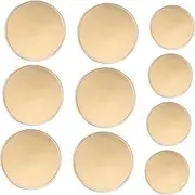 SEWACC 10pcs Engravable Blank Coins for DIY Crafts Challenge Coins for Jewelry Making Birthday and Collectibles Smooth Surface Lightweight Versatile Use