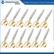 50 Pcs tailor upholstery scissors Gold 10.5" shears heavy duty stainless steel