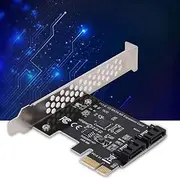 PCI-E to SATA 3.0 Extension Card, 2-Port SATA III 6Gbps Expansion Adapter Board for Windows Server2003, Mac, Linux - Supports IDE/AHCI