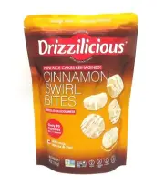 Drizzilicious Cinnamon Swirl Bites Mini Rice Cakes Gluten Free Vegan Quinoa 4 Oz