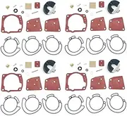 Carburetor Repair Kit for 438996 0435442 Johnson Evinrude Triple V4 & V6 60 & 90 Degree 90 100 105 115 150 175 HP Degree Engines 1300-08689 (Color : 4SET)