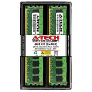A-Tech 8GB 2x 4GB 1Rx4 PC3-10600R DDR3 1333 ECC RDIMM REG Server Memory RAM Kit