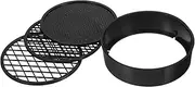 YOSADIER 3pcs Fine Mesh Soil Sieve Handheld Plastic Soil Strainer Mesh for Gardening Science Experiments and