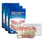 1-3x Greatfit Denture Silicone Reline Kit,soft Denture Reline Kit,silicone Reline Kit