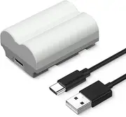 K&F Concept 2400mAh NP-W235 Battery, Camera Battery with Type C Fast Charging, No Need Extra Charger for Fujifilm X-T5, X-S20, X-H2, X-H2S, GFX 100S, GFX 50S II, X-T4
