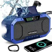 Emergency Weather Radio Solar Power w/AM FM Noaa,Wind up Flashlight,Cell Phone C