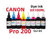 8X100ML Premium refill ink for Canon Pixma Pro 200 CLI-65 cartridge CISS CIS