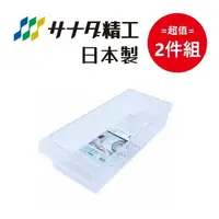 在飛比找PChome24h購物優惠-日本【SANADA】塑料收纳盒 超值2件組