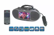 Naxa Bluetooth DVD Boombox with 7" Screen and Stereo Speakers - FREE SHIPPING