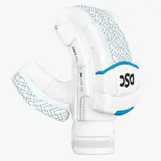 DSC Xlite 75 Cricket Batting Gloves | White | Size: Junior RH | Material: Premium PU | Traditionally Designed | Pre-Curved Finger Glove | Optimum Ventilation Fibre Reinformed Protection in Palm