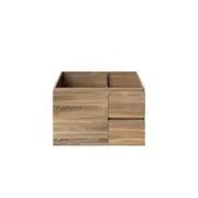 Forme Mont Albert 750 Wallhung Walnut Vanity - Right Hand Drawers