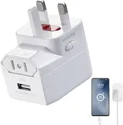International Travel Adapter | Travel Worldwide Must-Have Wall Charger | Multi-Functional Worldwide International Adapter Charger for Phones and Laptops