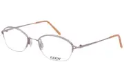 Flexon 651 605 Eyeglasses Frame Women's Blush Semi Rim Oval Shape 47mm