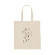 MARK TWAIN Canvas Shopping Tote Bag QUOTE Charcoal Portrait Literature NEW