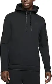 [Nike] Men's Sportswear Tech Fleece Pullover Hoodie (Medium, Black/Black)