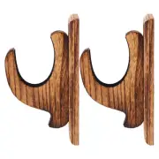 2Pcs Wall Mount Sword Rack Wooden Sword Display Holder Sword Storage Rack