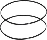 uxcell 2pcs 400XL Rubber Timing Belt 200 Teeth 10mm Width 5.08mm Pitch Synchronous Closed Loop Geared Drive Belt Black for Industrial