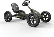 Berg Jeep Junior Kids/Children's Pedal Go Kart Ride On Toy Car Green 3-8y