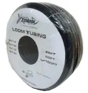 25 Feet 3/4" Split Wire Loom Convoluted Tubing Wiring Car Audio Installation