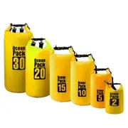 Yellow Waterproof Bag Dry Sack Fishing Camping Canoeing Outdoor 2/5/10/15/20/30 L
