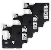 ExtraPrint 3 x Compatible Label Tape for Dymo #SD45803 19mm D1 Label Tape Black on White for Dymo S0720830 LabelManager 360D 420P 450D 500TS Wireless PnP