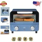Navy Mini Toaster Oven with 600W Power & Precision Timer for Effortless Cooking