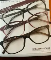 Design Optics Foster Grant Full Frame Ladies Reading Glasses 3 PK +1.25 OPEN BX