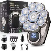 9D Electric Head Shaver for Bald Men Upgraded 5-in-1 Head Shaver for Bald Men...