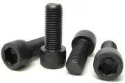 50 Pieces - Cap Screw Socket Head M16-2.0 X 40mm, 12.9 Grade Steel, Black Plain