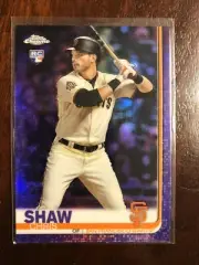 2019 Topps Chrome Purple Refractor Chris Shaw Rookie Card /299 Giants