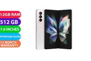 Samsung Galaxy Z Fold 3 5G (512GB, Phantom Silver) Australian Stock - Grade (Excellent)