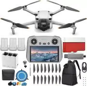 DJI Mini 3 Pro Camera Drone RC Monitor Fly More Combo Kit Bundle Light Foldable