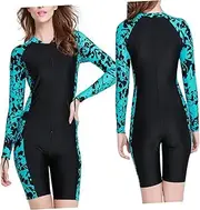 Yardwe Women Full Body Diving Suit Long Sleeve Sun Protection for Swimming Size XL