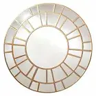 beautiful large classical Hampton CONTEMPORARY GOLD MIRROR 80cm diameter NEW