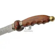 32 Inch Damascus Steel Roman Gladius Sword Battle Ready With Sheath Fixed Blade