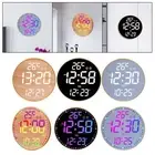 Digital Wall Clock Wear Resistant Remote Control Week Display LED Alarm Clock