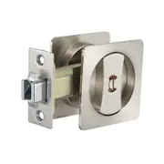 Zanda 65x65mm Stainless Steel Square Cavity Sliding Privacy Set